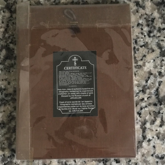 Holy Icon of Jesus - Solid Olive Wood, Gold Accents, Blessed by Russian Church - Picture 4 of 7